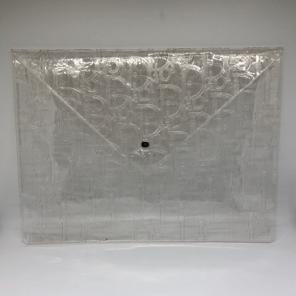 Dior Monogram Clear Clutch